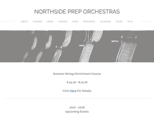 Tablet Screenshot of northsidepreporchestras.com